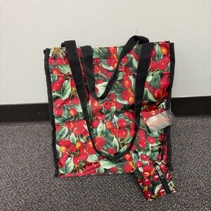 Vintage Vibrant‎ Cherry Pattern Tote Bag - Circa Y2K